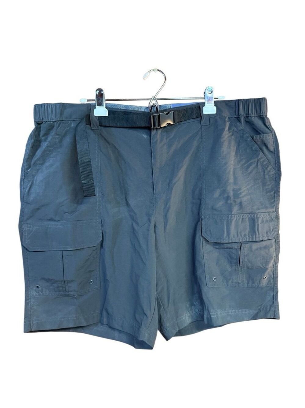 Croft & Barrow Classic Active Belted Shorts Gray Sz 46/9 NWT